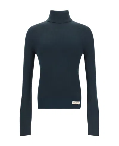 Balmain Roll-neck Wool Jumper In Black