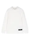 Balmain Roll-neck Wool Jumper In White