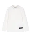 Balmain Roll-neck Wool Jumper In White