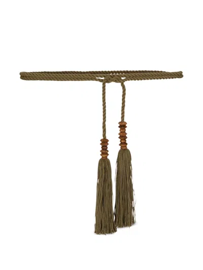 Balmain Rope Tie Belt In Neutral