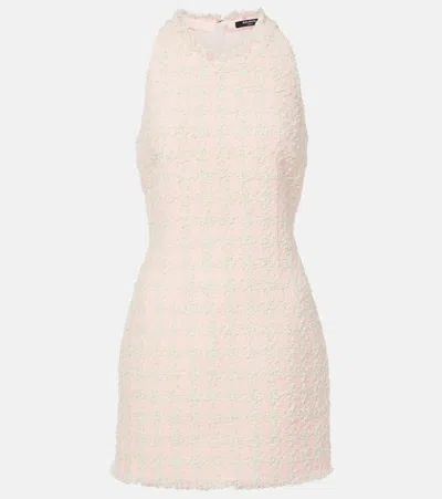 Balmain Tweed Minidress In Multicolor