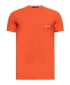 Balmain T-shirt Mit Beflocktem Logo In Orange