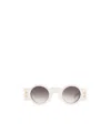 Balmain Olivier Round-frame Sunglasses In White
