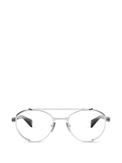 Balmain Round Glasses In Silver