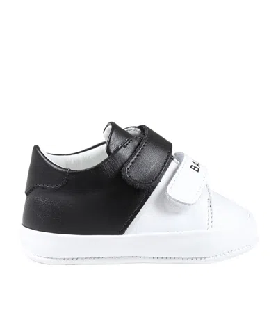 Balmain Round-head Sneakers In White