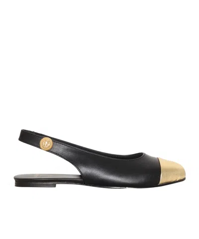 Balmain Kids' Round-headed Sandals In Black