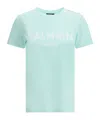 Balmain Logoed Crew Neck T-shirt With Embossed Buttons