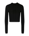 Balmain Round Neck Sweater In Black