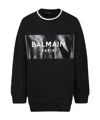 Balmain Round-neck Sweater In Black