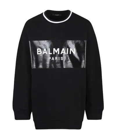 Balmain Round-neck Sweater In Black