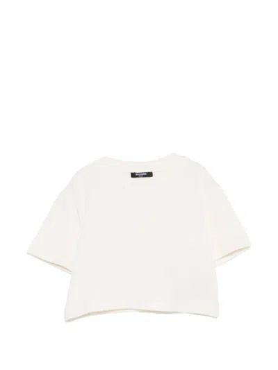 Balmain Kids' Round-neck T-shirt In Neutral