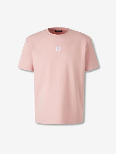 Balmain Round Neck T-shirt In Pink