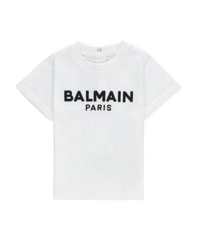 Balmain Round-necked T-shirt In White