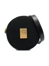 Balmain Round-shape Shoulder Bag In Black