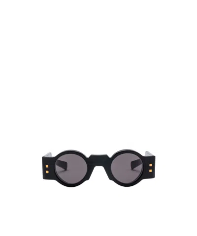 Balmain Round Sunglasses In Black
