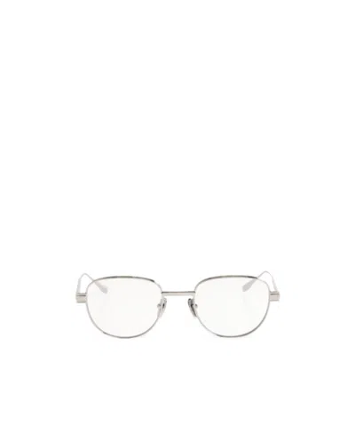 Balmain Round-frame Glasses In Metallic