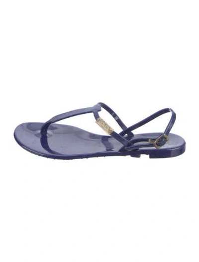Pre-owned Balmain Rubber Sandals In Multi
