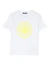 Balmain Rubberised-logo Cotton T-shirt In White