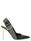 Balmain Ruby Pointed Toe Slingback Pumps In Multi