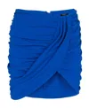 BALMAIN DRAPED JERSEY SKIRT