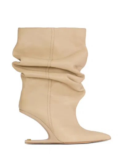 Balmain Geschoppte Stiefel In Neutral