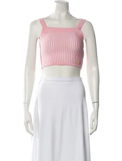 Pre-owned Balmain Ruffle Embellishment Skirt Set In Pink
