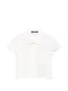 Balmain Ruffled Buttoned Shirt In White