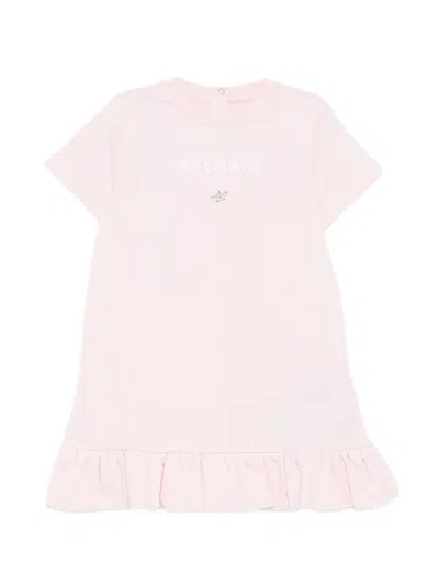 Balmain Babies' Ruffled Dress In Pink