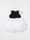 Balmain Ruffled Dress Set In White