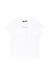Balmain Ruffled Logo-print T-shirt In White