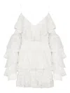 Balmain Silk Lace Mini Dress