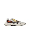 Balmain Run-row Leather And Nylon Trainers In Multi-color