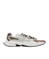 Balmain Run-row Leather Sneakers In White