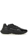 Balmain Black Run-row Leather Sneakers