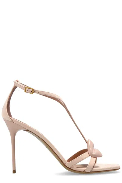 Balmain Sandal Lips-suede Lth&lacquered Brass