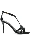 Balmain 95mm Lips Sandals In Black