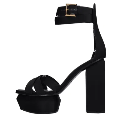 BALMAIN BALMAIN SANDALS BLACK