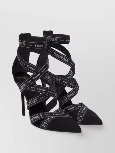 Balmain Sandals Strappy Stiletto Heel