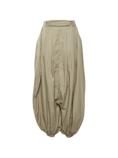 Pre-owned Balmain Sargon Draped Trousers In Neutrals