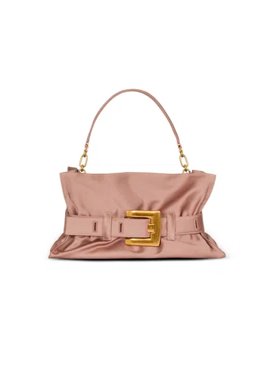 BALMAIN SATIN ANTHEM MEDIUM BAG