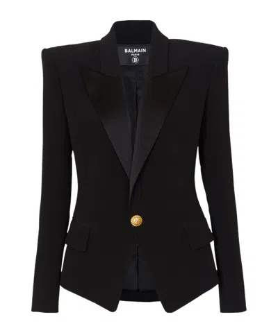 BALMAIN BALMAIN SINGLE-BREASTED LONG SLEEVED JACKET