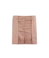 Balmain Satin Plank Bermuda Shorts In Nude