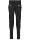 Balmain Ribbed Slim Jeans-vintage Used In Schwarz