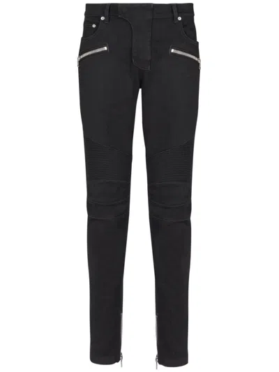 BALMAIN SCHMALE BIKERJEANS