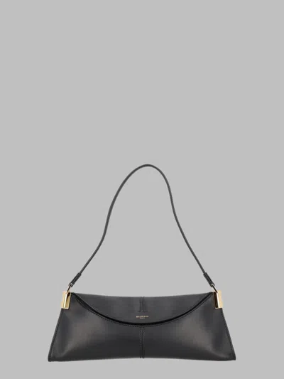 Balmain Sculpted Shoulder Bag In Black