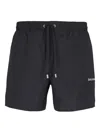 Balmain Swimwear With Elastic Waistband And Pockets In Black