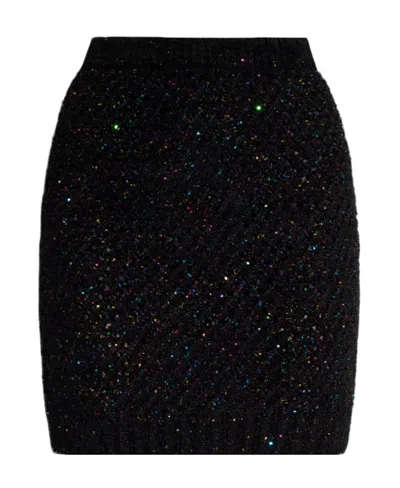 BALMAIN BALMAIN SEQUIN EMBELLISHED PENCIL SKIRT