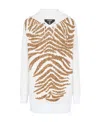 Balmain Sequin-embellished Hoodie In White
