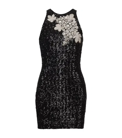 BALMAIN SEQUIN-EMBELLISHED MINI DRESS