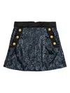 Balmain Sequin-embellished Skirt